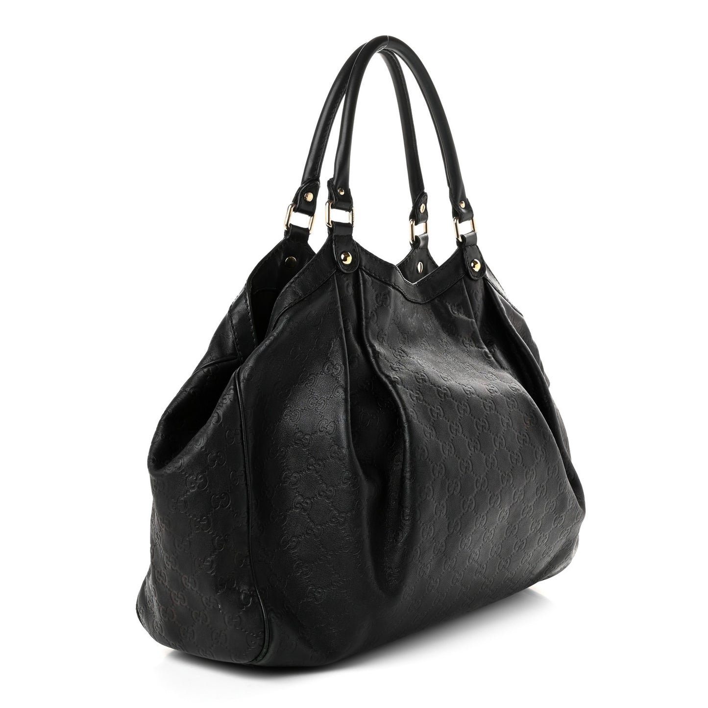 Guccissima Large Sukey Tote Black