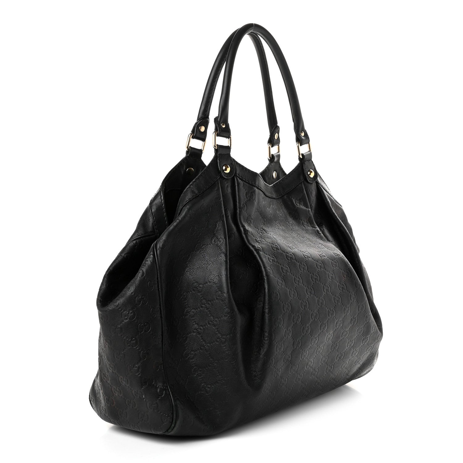 Gucci Guccissima Large Sukey Tote Black 3 of 11