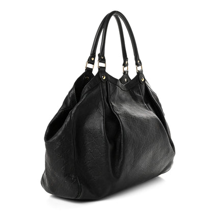 Gucci Guccissima Large Sukey Tote Black 3 of 11