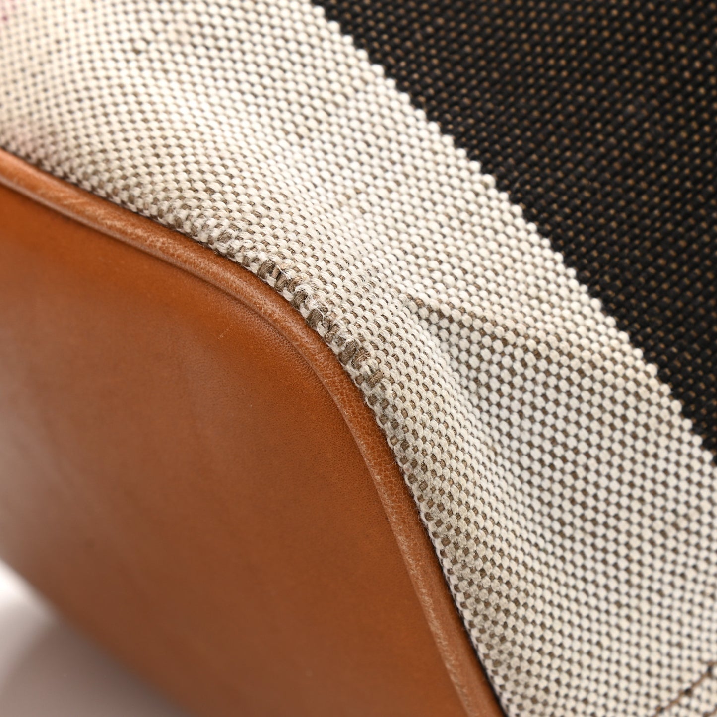 Canvas Mega Check Mini Ashby Tassel Crossbody Saddle Brown