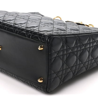 Christian Dior Lambskin Cannage Large Lady Dior Black 10 of 10