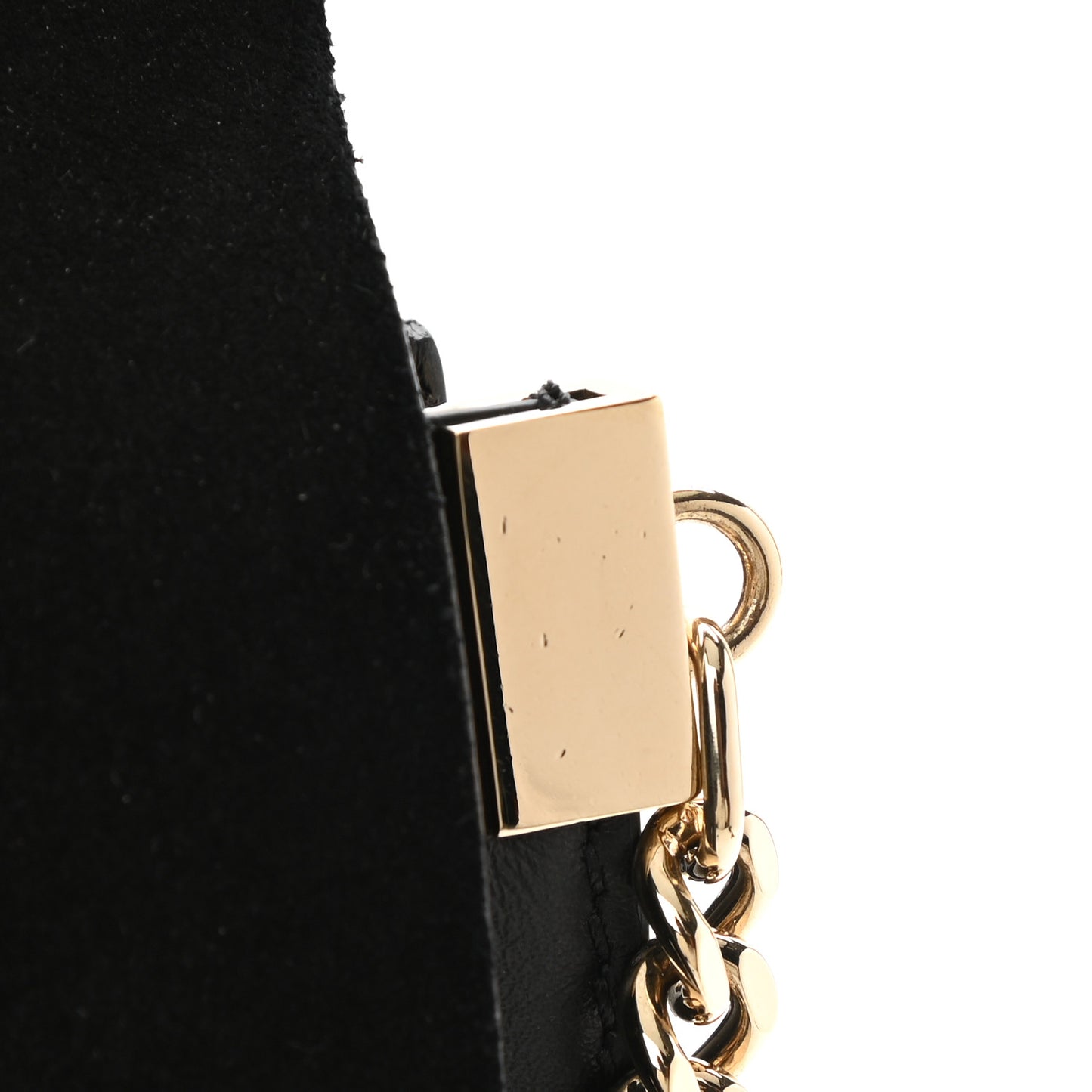 Suede Calfskin Medium Faye Shoulder Bag Black