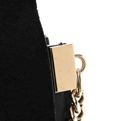 Chloe Suede Calfskin Medium Faye Shoulder Bag Black 16 of 16
