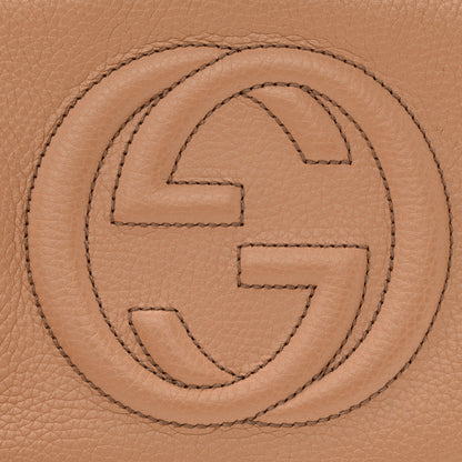 Gucci Pebbled Calfskin Small Soho Disco Bag Camelia 8 of 12
