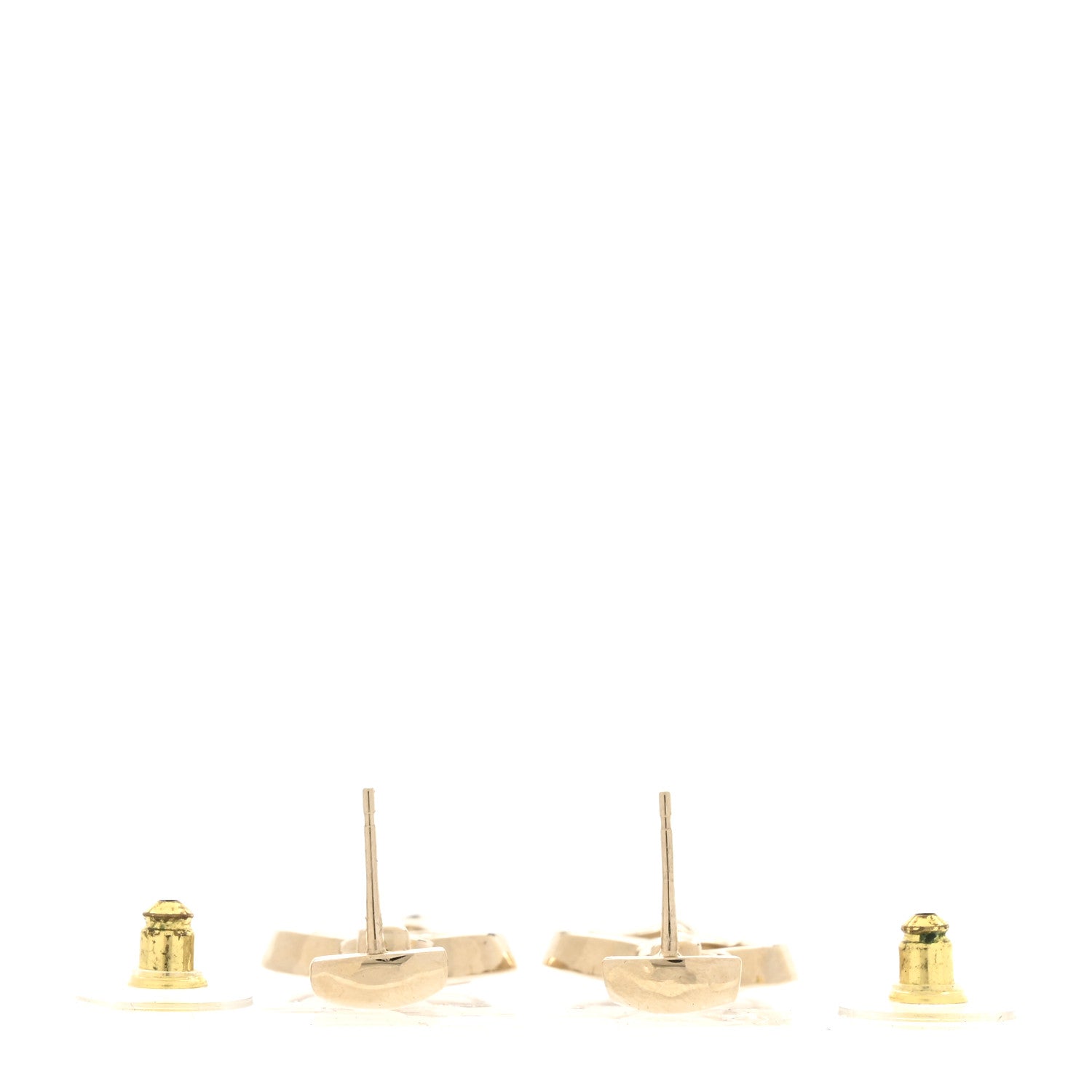 Chanel Metal CC Heart Coco In Love Drop Earrings Gold 3 of 5