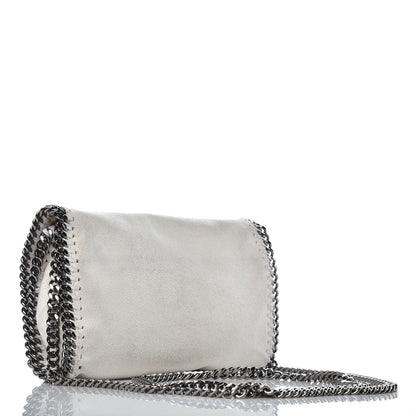 Stella McCartney Shaggy Deer Falabella Fold Over Clutch Chalk 3 of 12