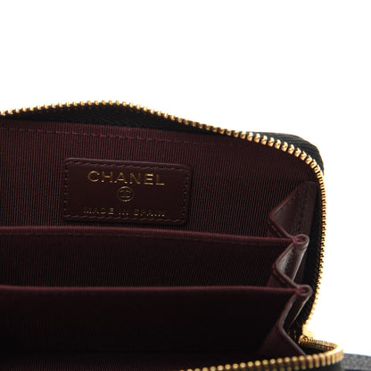 Chanel Caviar Quilted Zip Coin Purse Black 6 of 10