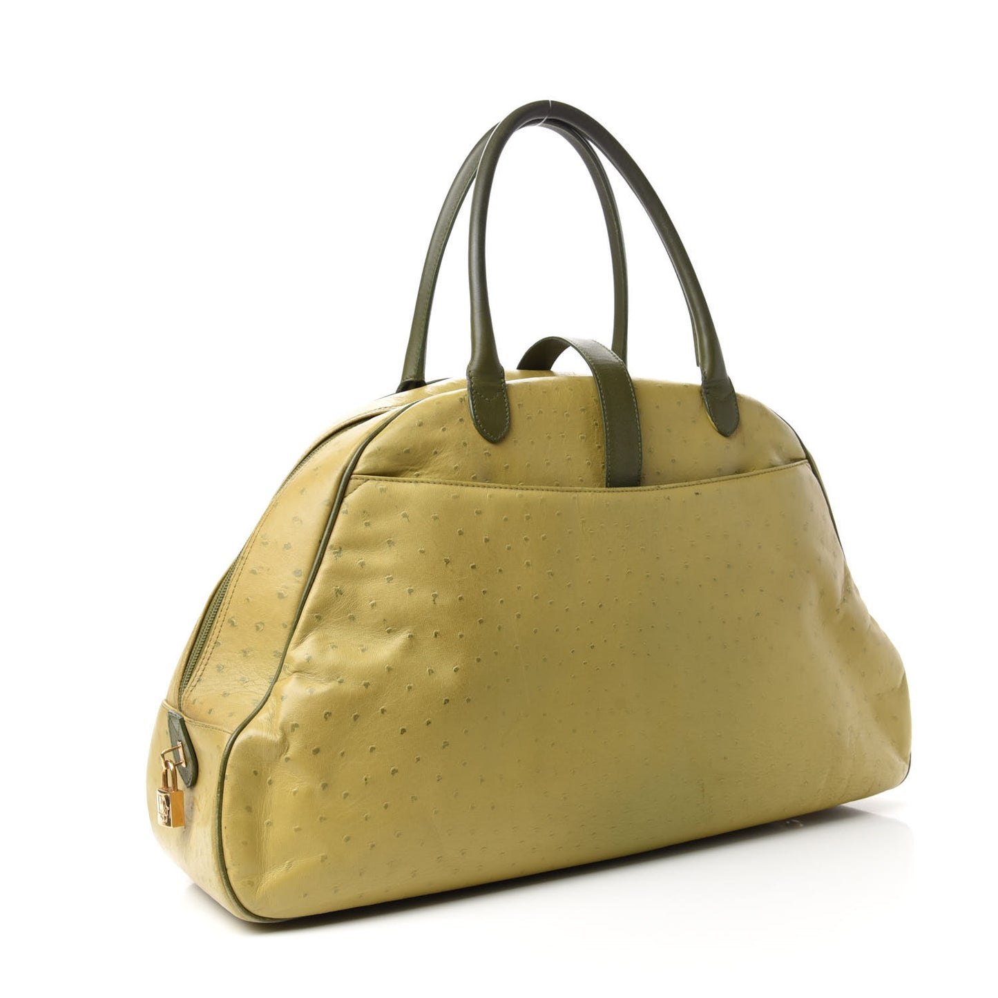 Ostrich Saddle Bowler Green