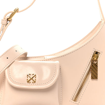 Off-White Calfskin Jitney Hobo Cream 7 of 9