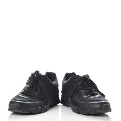 Chanel Lycra Fabric CC Sneakers 41 Black 5 of 13
