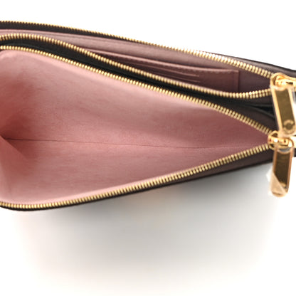 Louis Vuitton Monogram 2020 Christmas Animation Big Wheel Double Zip Pochette Rose Ballerine 6 of 12