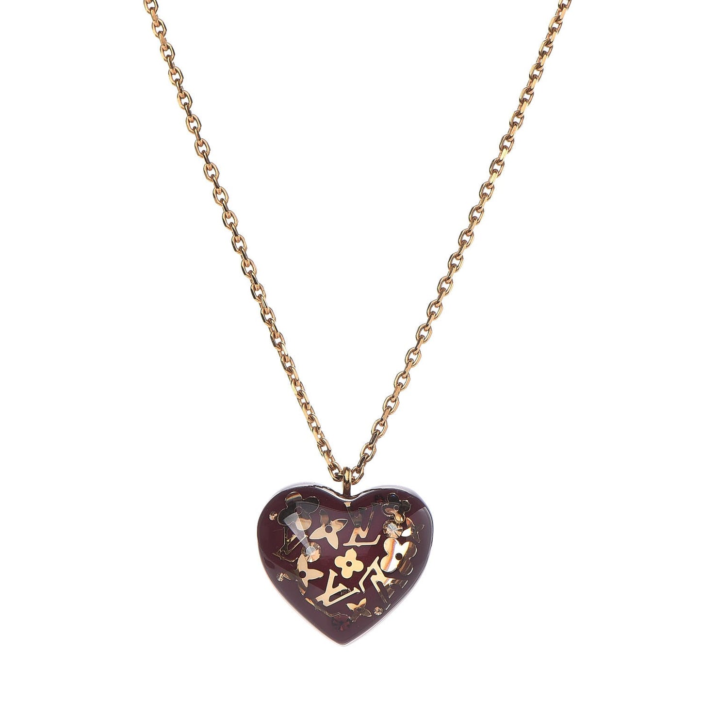 Inclusion Heart Necklace Violine