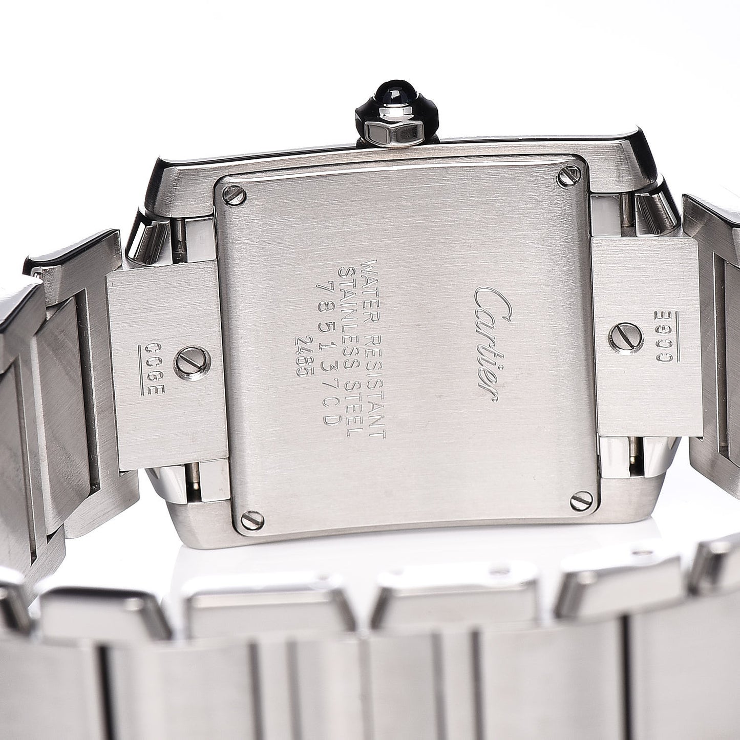 Stainless Steel 25mm Tank Francaise Quartz Watch