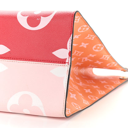 Louis Vuitton Monogram Giant Onthego GM Rouge Rose 9 of 14