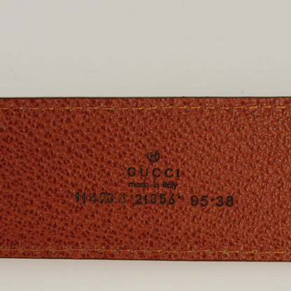 Gucci Guccissima Interlocking G Belt 95 38 Dark Brown 3 of 3
