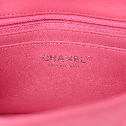 Chanel Lambskin Quilted Mini Rectangular Flap Pink 6 of 10