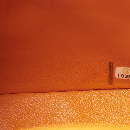 Chanel Patent Quilted Mini Square Flap Orange 8 of 10