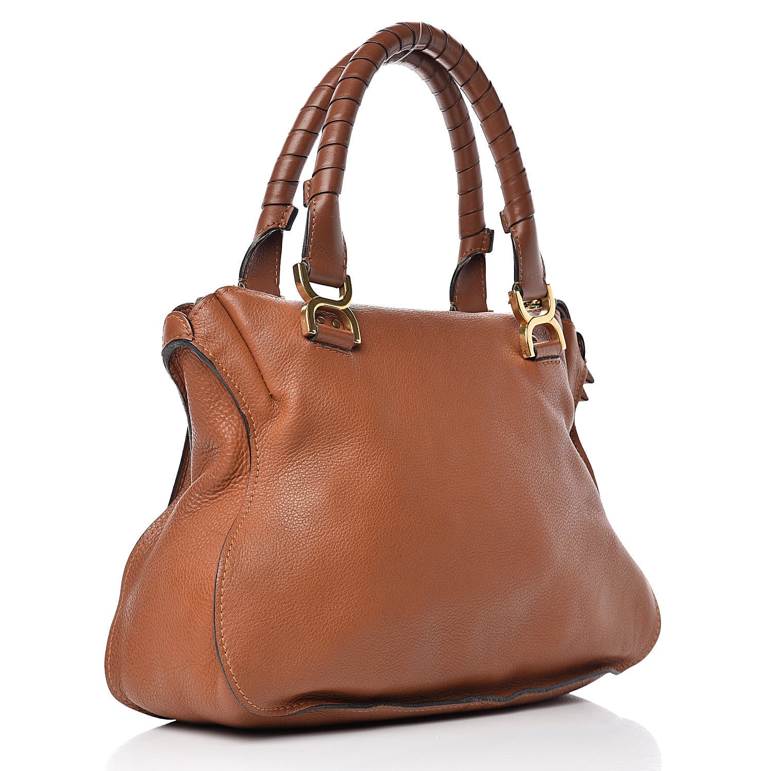 Chloe Calfskin Medium Marcie Satchel Tan 3 of 18