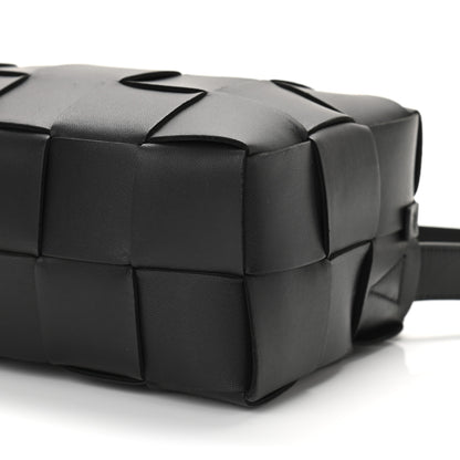 Bottega Veneta Lambskin Maxi Intrecciato Brick Cassette Bag Black 9 of 10