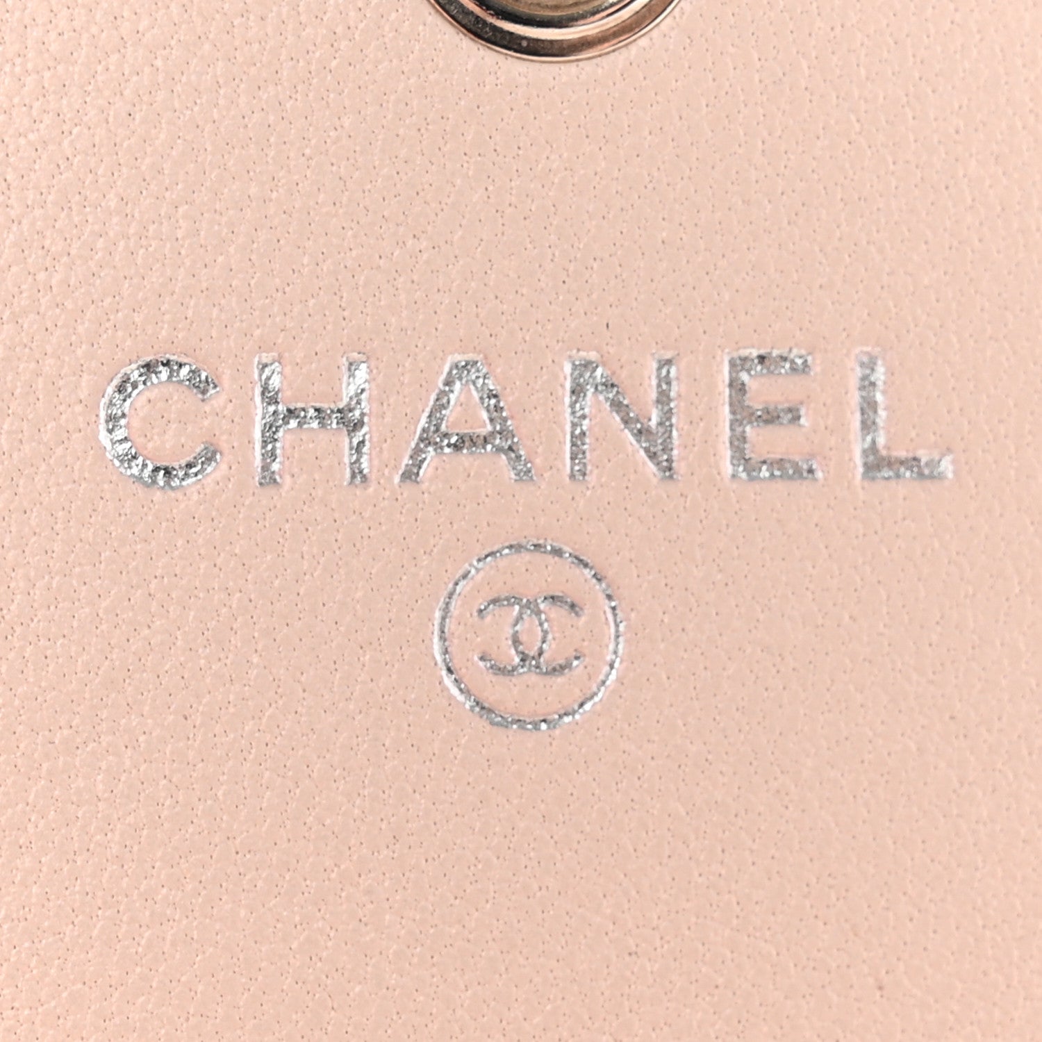 Chanel Caviar Quilted Vintage Mademoiselle Flap Card Holder Beige 6 of 10