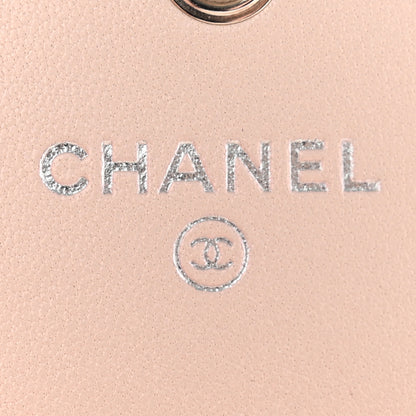 Chanel Caviar Quilted Vintage Mademoiselle Flap Card Holder Beige 6 of 10