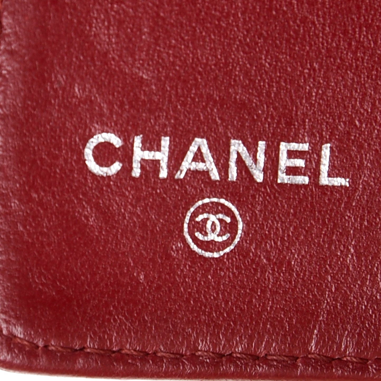Lambskin Quilted 6 Key Holder Red