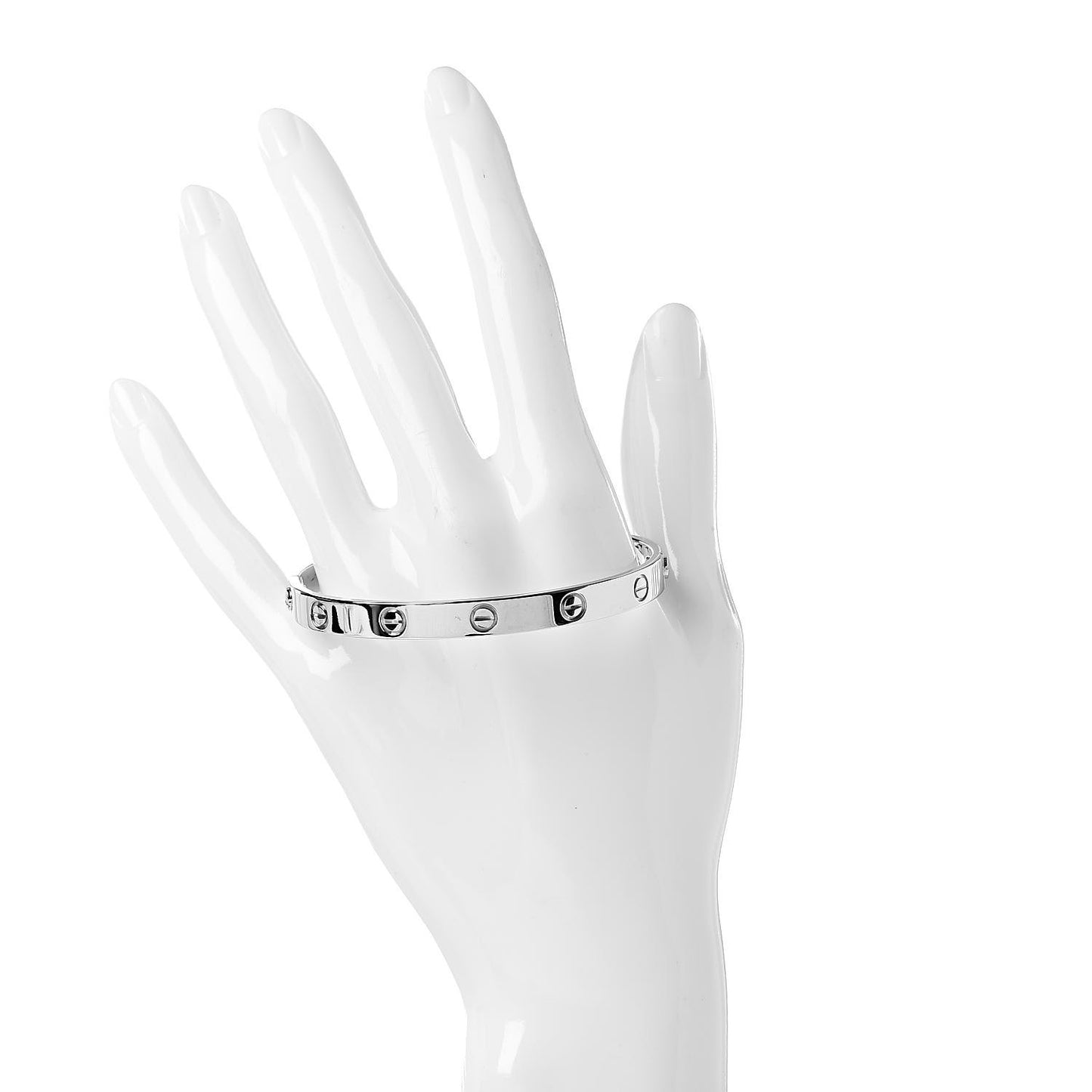 18K White Gold LOVE Bracelet 18