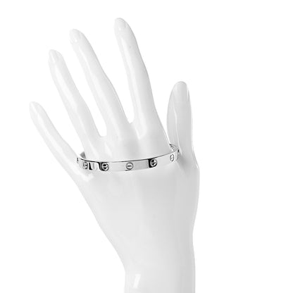 Cartier 18K White Gold LOVE Bracelet 18 2 of 6