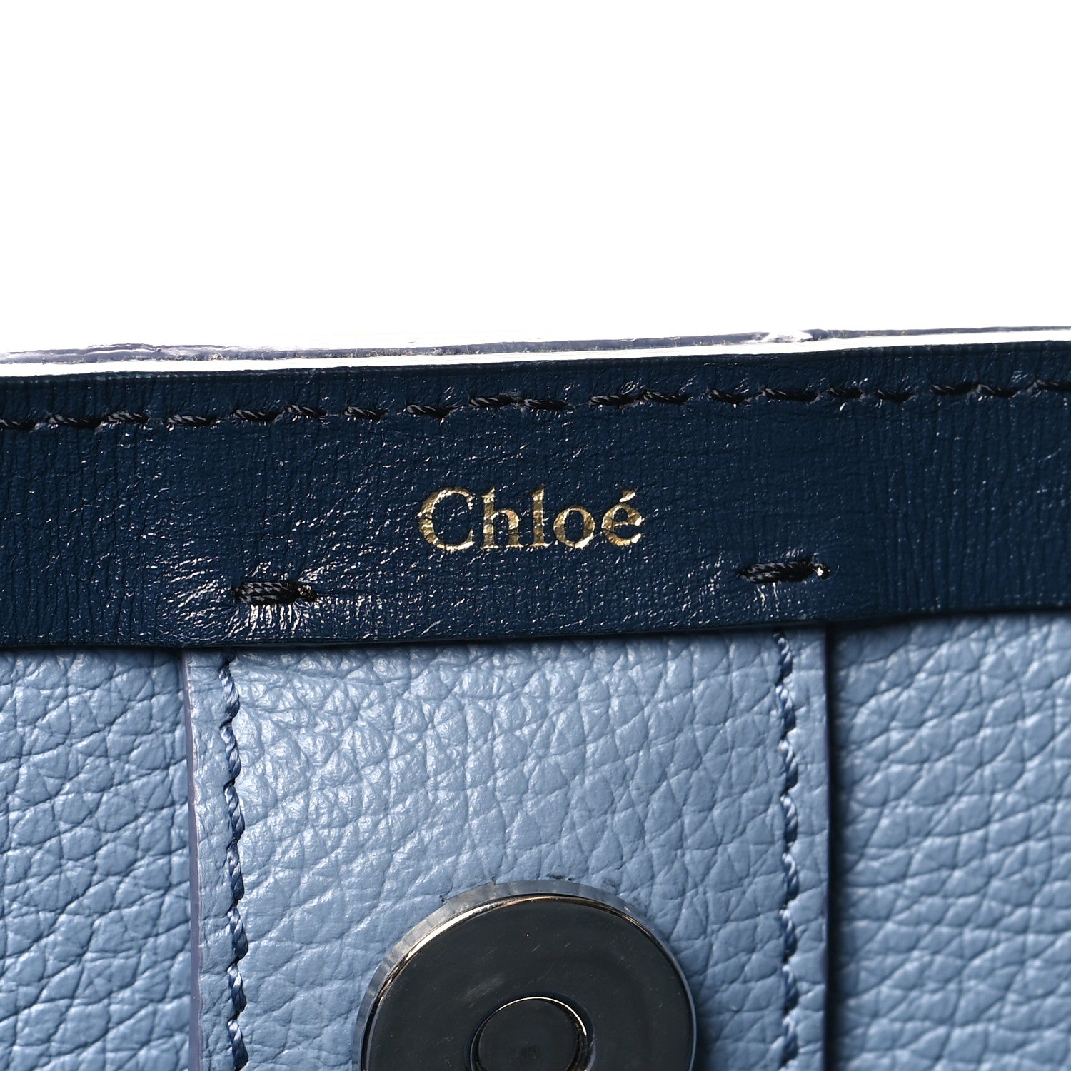 Chloe Calfskin Medium East West Sense Tote Shady Cobalt 7 of 11
