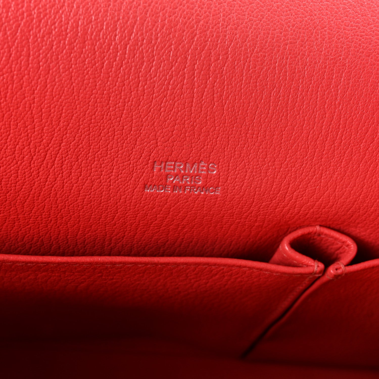 Hermes Taurillon Clemence Verso Jypsiere 34 Rouge Casaque Rose Jaipur 6 of 10