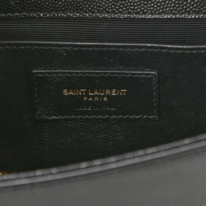Saint Laurent Grain De Poudre Small Monogram Kate Satchel Black 7 of 9