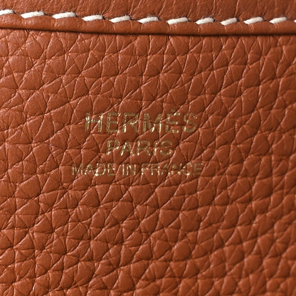 Hermes Taurillon Clemence Evelyne III PM Gold 6 of 11