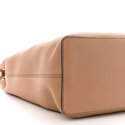Gucci Pebbled Calfskin Large Soho Hobo Camelia 11 of 12