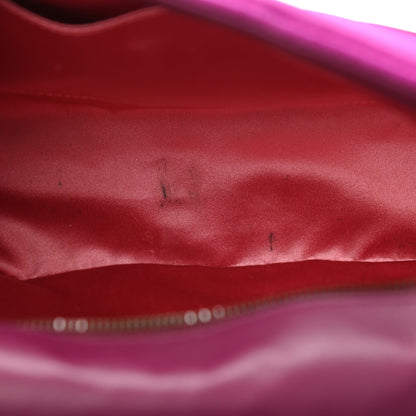 Gucci Velvet Matelasse Medium GG Marmont Shoulder Bag Fuchsia Violet Cyclamen 11 of 13