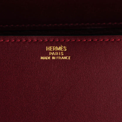 Hermes Tadelakt Medor 23 Clutch Rouge H 6 of 10