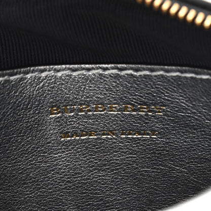 Burberry Metallic Smooth Calfskin 1983 Knight Check Link Bum Bag Silver 6 of 10