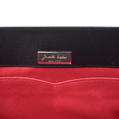Judith Leiber Satin Jeweled Evening Bag Black 7 of 8