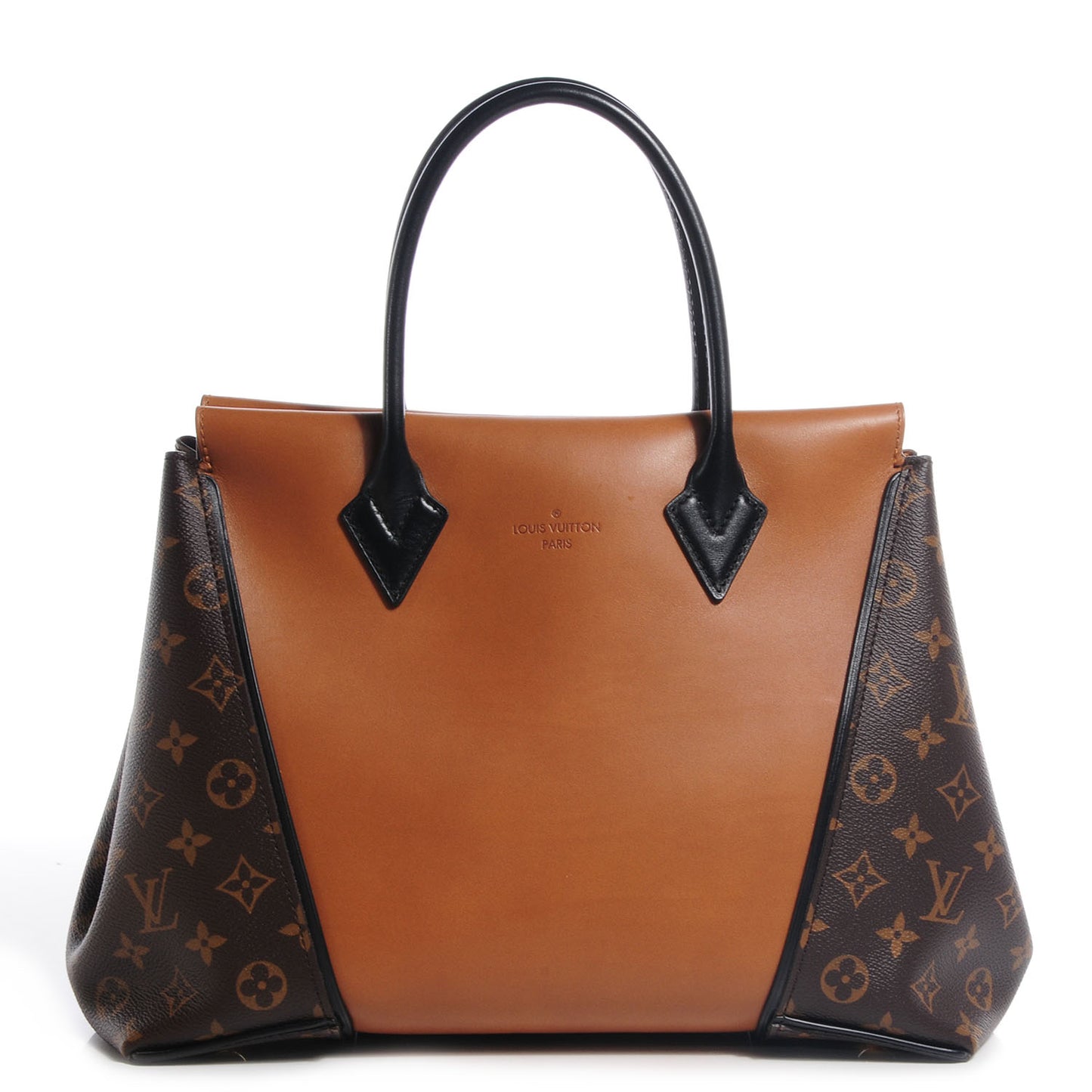 Monogram Cuir Orfevre Tote W PM Noisette