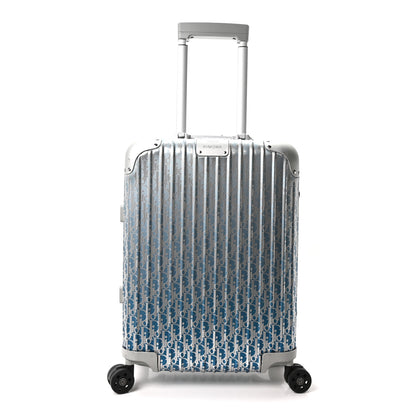 Christian Dior X RIMOWA Aluminum Gradient Cabin Luggage Blue Multi 1 of 9
