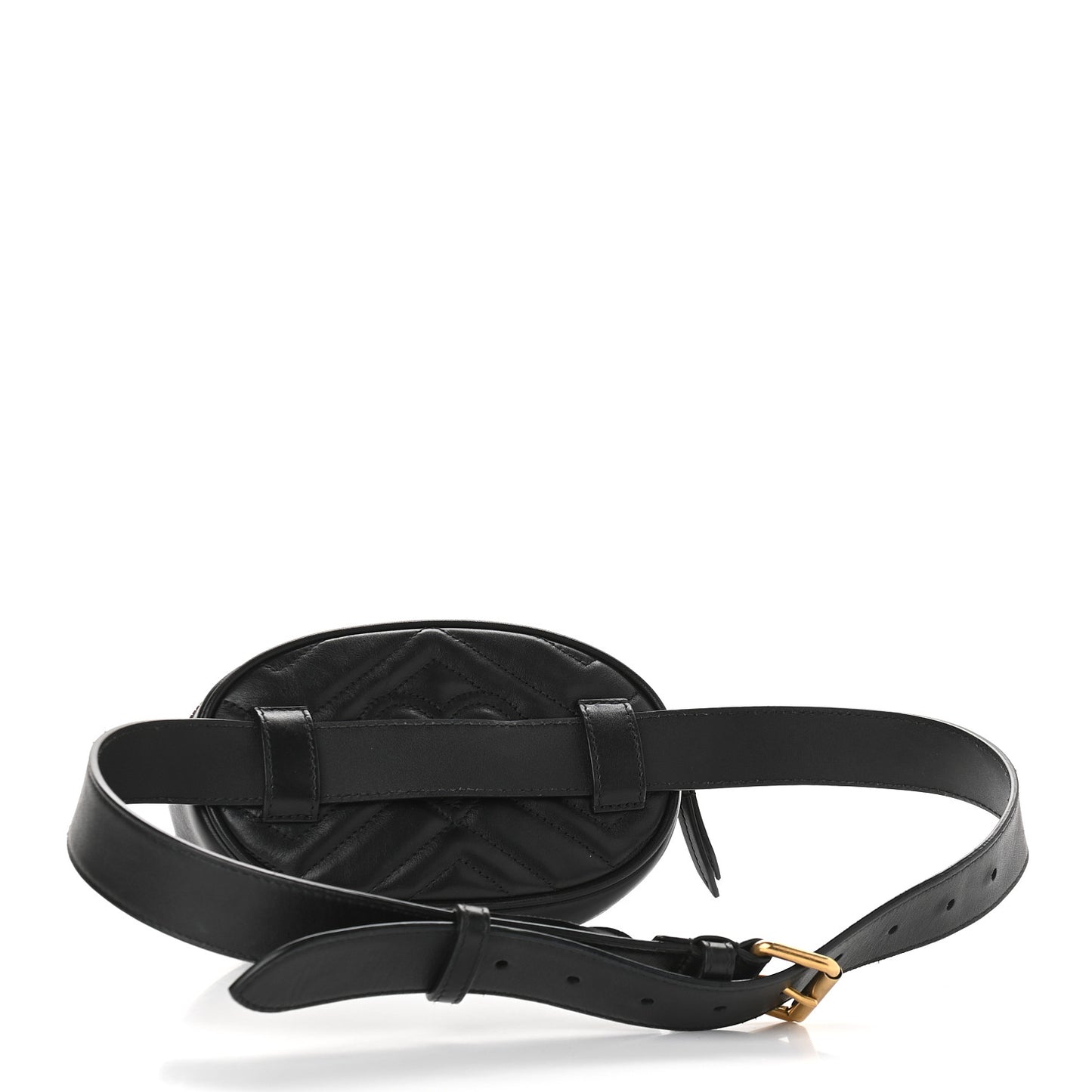 Calfskin Matelasse GG Marmont Belt Bag 85 34 Black