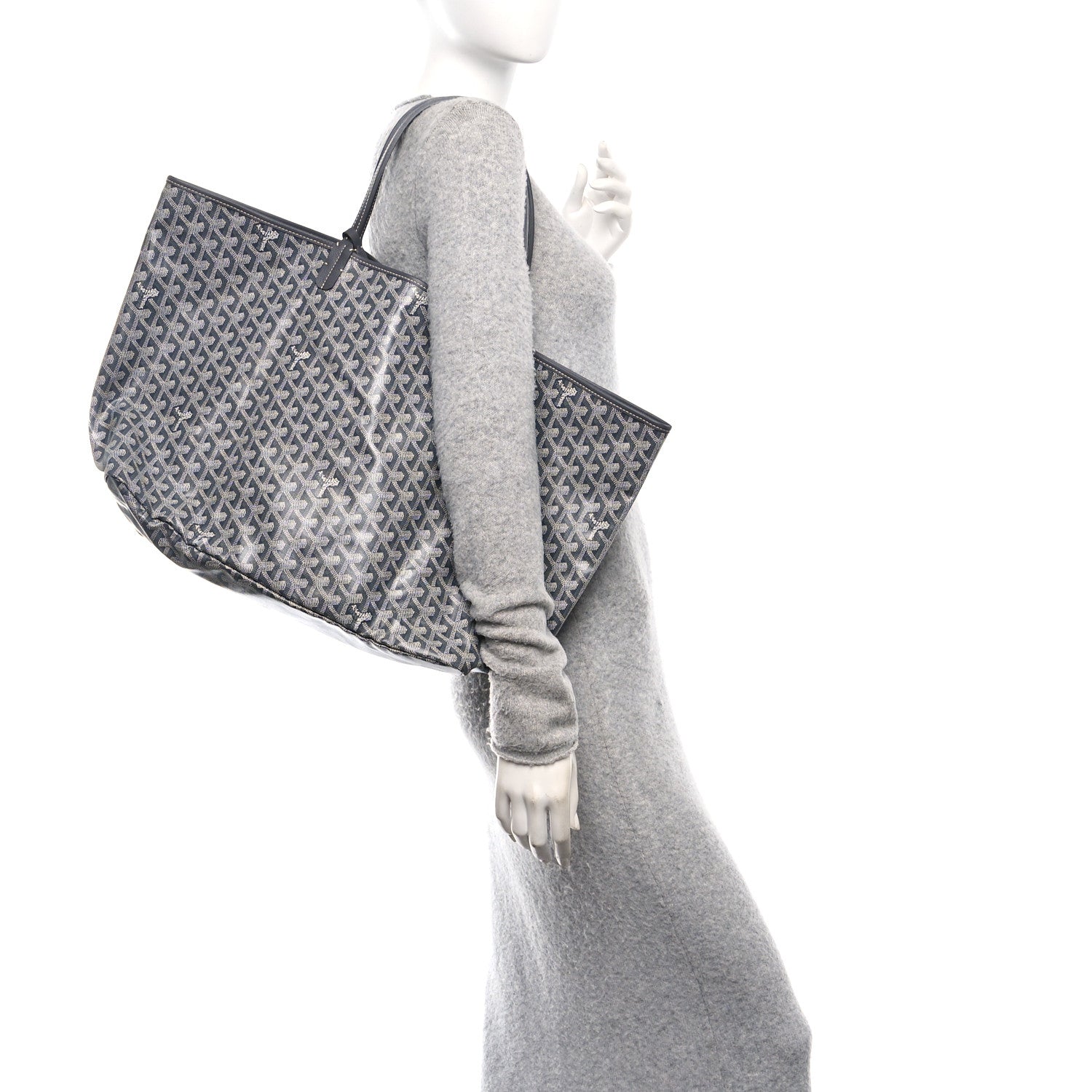 Goyard Goyardine Saint Louis GM Grey 1741223 – FASHIONPHILE