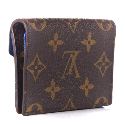 Louis Vuitton Monogram Compact Marie Wallet Blue 3 of 8