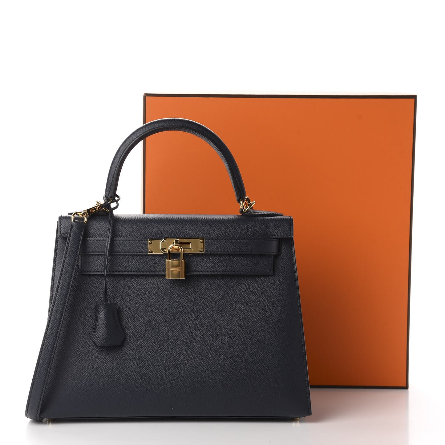 Epsom Kelly Sellier 28 Bleu Indigo