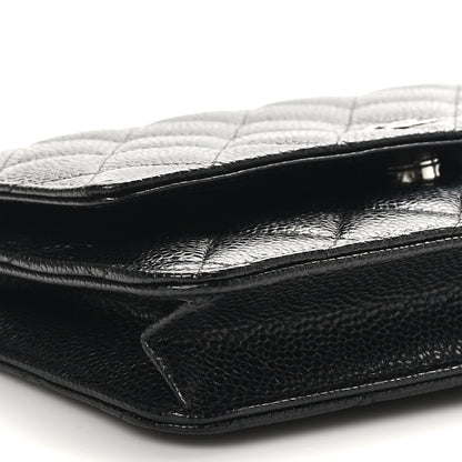 Chanel Caviar Quilted Wallet on Chain WOC Black 10 of 12