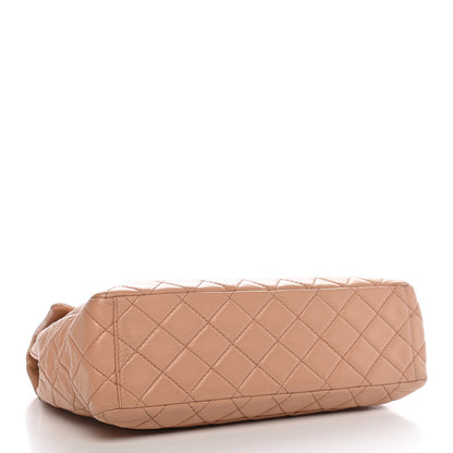 Chanel Lambskin Quilted Maxi Single Flap Beige 8 of 21