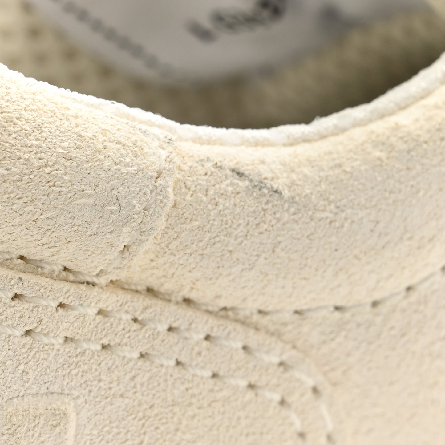 Suede Calfskin Logo Sneakers 38.5 Black White
