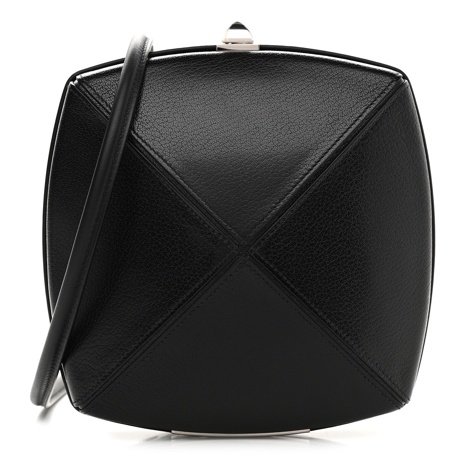 Hermes Chevre Chamkila Clou Medor Clutch Black 1 of 9