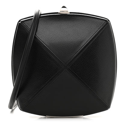 Hermes Chevre Chamkila Clou Medor Clutch Black 1 of 9