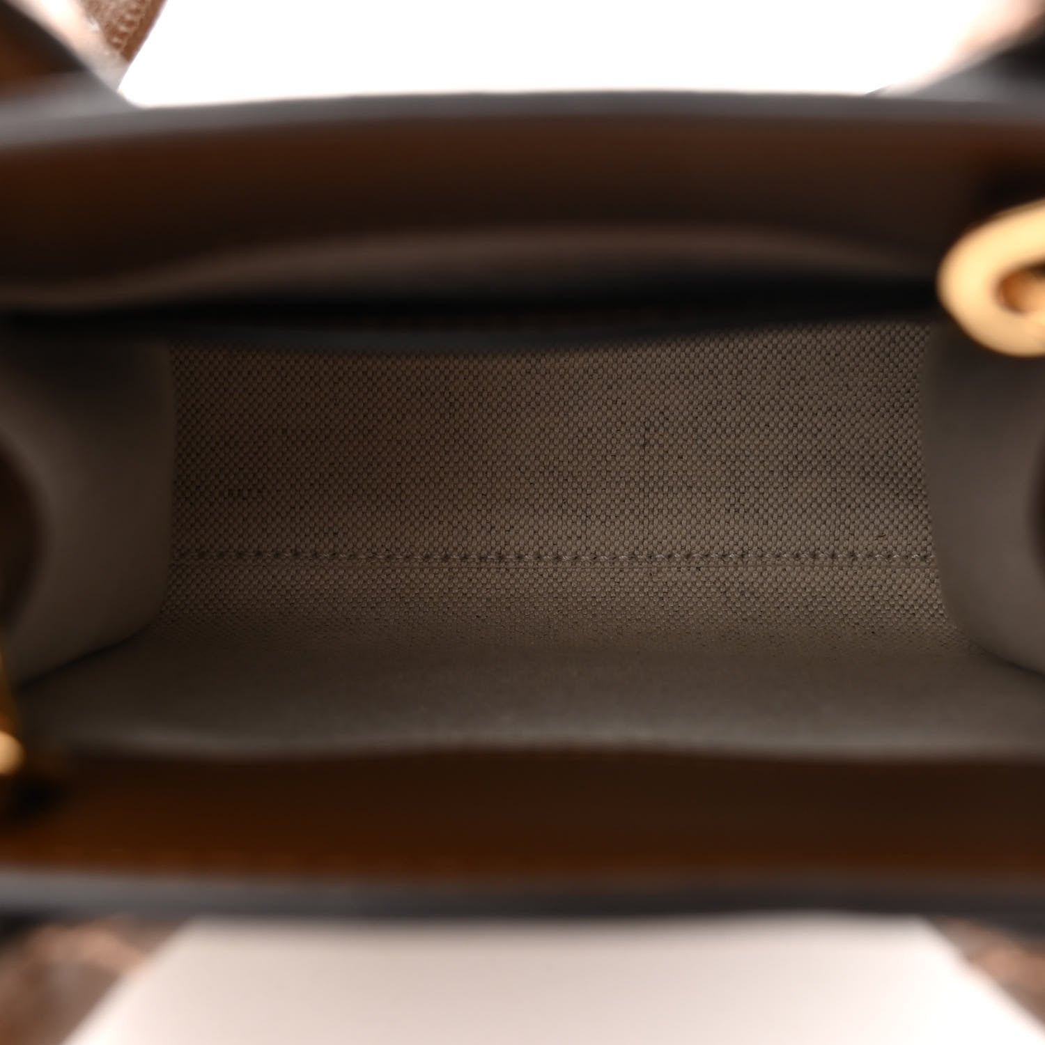 Gucci GG Supreme Monogram Azalea Calfskin Mini Retro Interlocking G Tote Bag Beige Ebony Brown Sugar 5 of 9