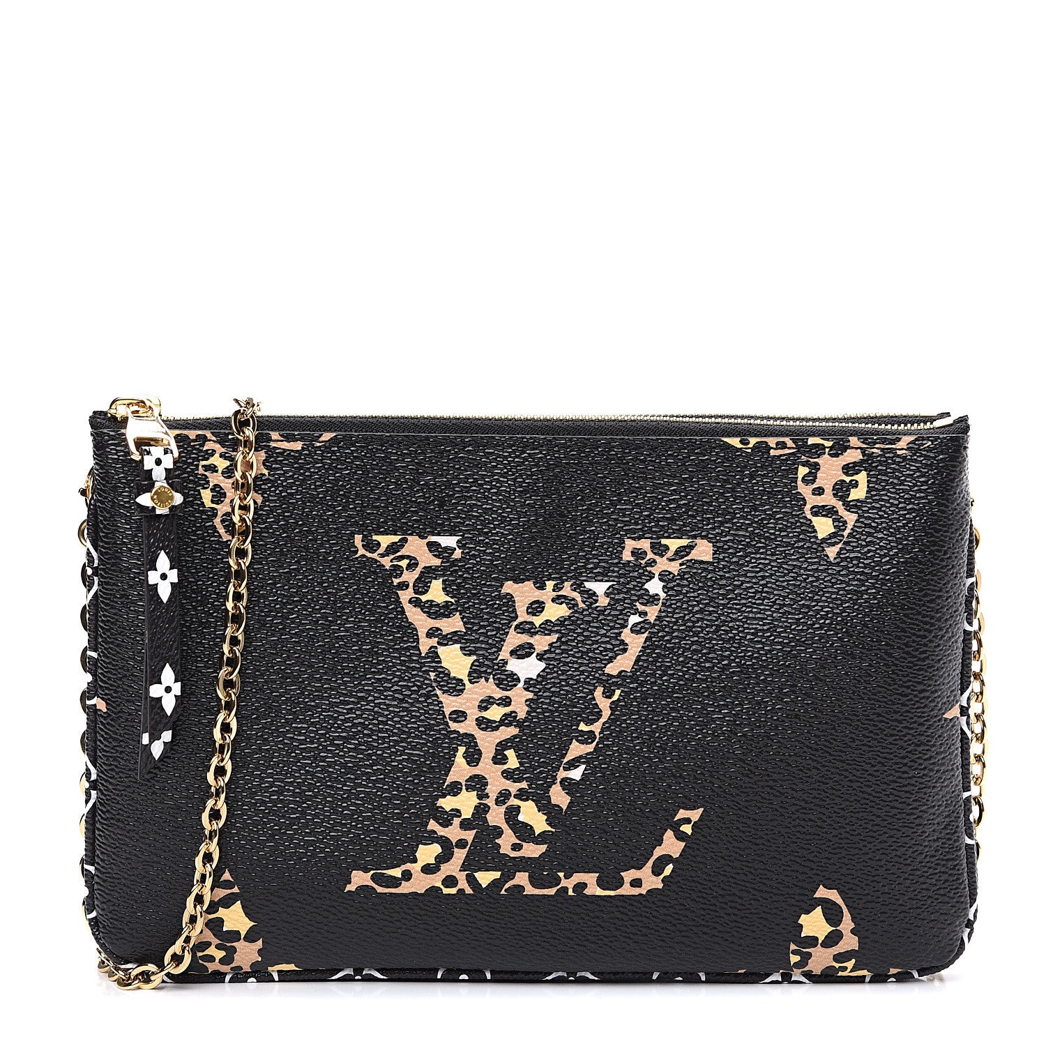 Louis Vuitton Monogram Giant Jungle Pochette Double Zip Black 1 of 10